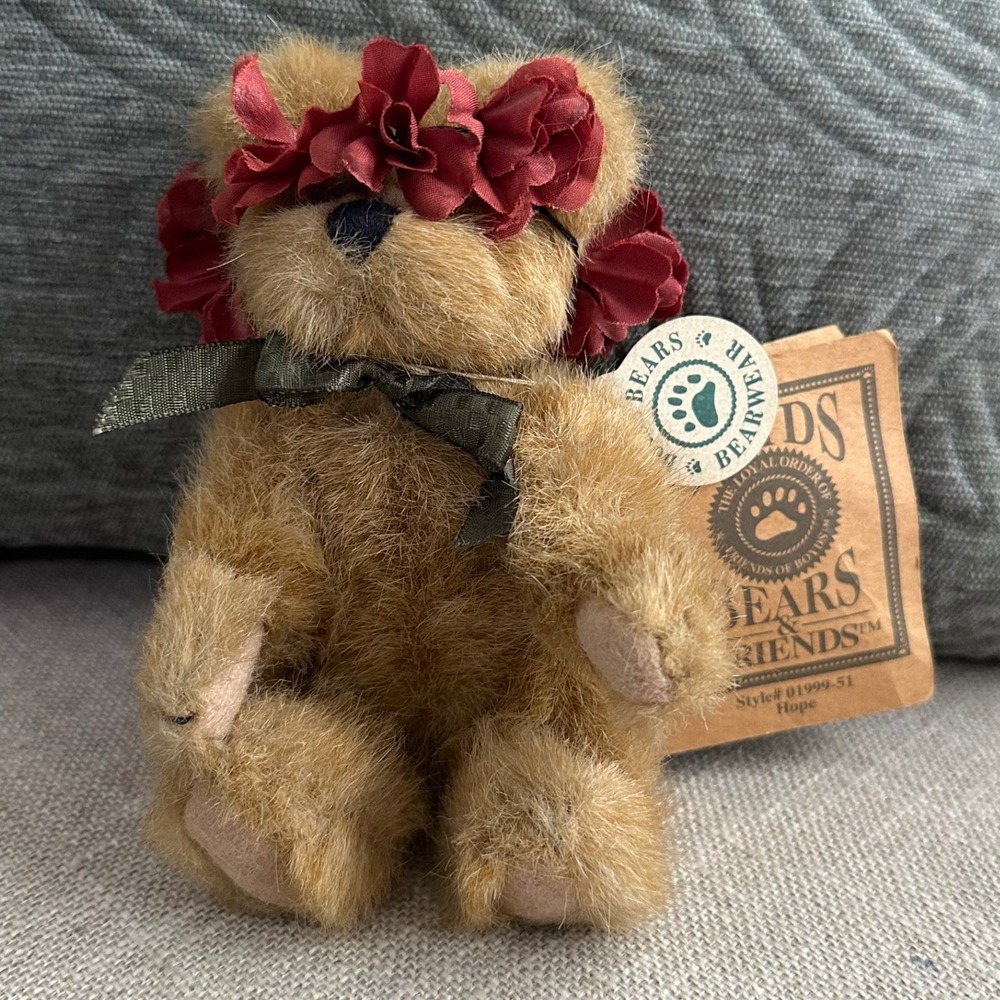 NEW Boyds Bears and Friends Hope 6.5" Collectible Teddy Bear Vntg Disct 1990-99